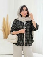 مانتو طرح دار رامونا کد 8165 - تصویر 13