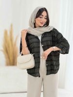 مانتو طرح دار رامونا کد 8165 - تصویر 5