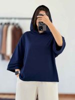 تیشرت باکسی کلاهدار کد 8213