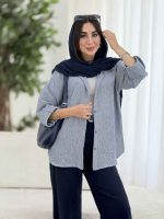 مانتو راه راه بیتا کد 8181 - تصویر 6