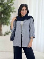 مانتو راه راه بیتا کد 8181 - تصویر 4