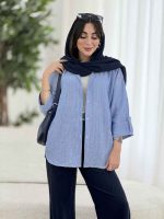 مانتو راه راه بیتا کد 8181 - تصویر 15