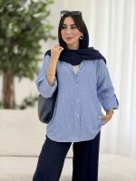 مانتو راه راه بیتا کد 8181 - تصویر 17