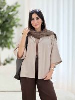 مانتو آستین پاکتی نارمیلا کد 8166 - تصویر 3