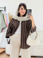 مانتو راه راه فرشته کد 8182 - تصویر 2
