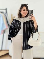 مانتو راه راه فرشته کد 8182 - تصویر 20