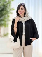 مانتو پانچ ساتن کد 8223 - تصویر 13