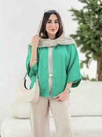 مانتو پانچ طرح حصیری کد 8224 - تصویر 8