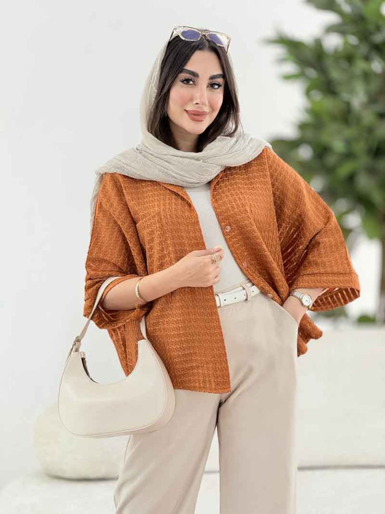 مانتو پانچ طرح حصیری کد 8224