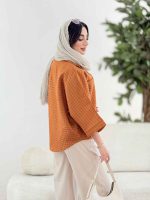 مانتو پانچ طرح حصیری کد 8224 - تصویر 6