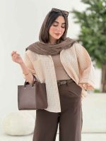 مانتو پانچ طرح حصیری کد 8224 - تصویر 12