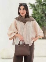 مانتو پانچ طرح حصیری کد 8224 - تصویر 5
