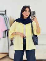 مانتو آستین پاکتی مروارید کد 8220 - تصویر 22