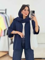 مانتو آستین پاکتی مروارید کد 8220 - تصویر 15