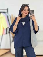 مانتو آستین پاکتی مروارید کد 8220 - تصویر 5