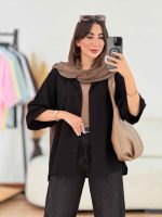 مانتو آستین پاکتی مروارید کد 8220 - تصویر 20