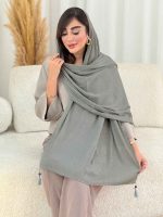شال منگوله دار نیلسا کد 8175 - تصویر 4