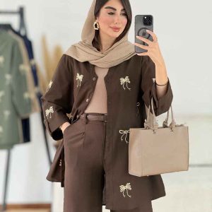 مانتو آستین پاگن طرح پاپیون کد 8215