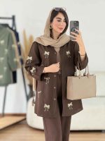 مانتو آستین پاگن طرح پاپیون کد 8215 - تصویر 13