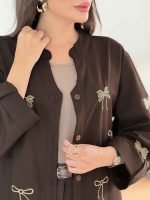 مانتو آستین پاگن طرح پاپیون کد 8215 - تصویر 5