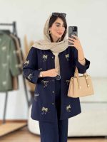 مانتو آستین پاگن طرح پاپیون کد 8215 - تصویر 8