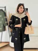 مانتو آستین پاگن طرح پاپیون کد 8215 - تصویر 17