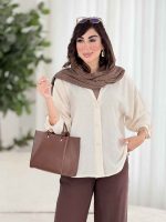 مانتو سر آستین پاگن هلیا کد 8174 - تصویر 3