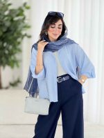 مانتو سر آستین پاگن هلیا کد 8174 - تصویر 5