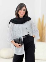 مانتو راه راه نلسا کد 8221 - تصویر 17