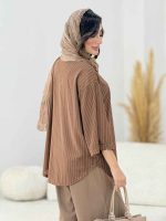 مانتو راه راه نلسا کد 8221 - تصویر 12