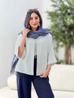 مانتو آستین پاکتی کتایون کد 8219 - تصویر 5