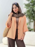 مانتو آستین پاکتی کتایون کد 8219 - تصویر 3