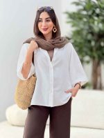 مانتو آستین پاکتی کتایون کد 8219 - تصویر 15