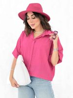 شومیز جلو بسته فرگل کد 8137 - تصویر 9