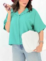 شومیز جلو بسته فرگل کد 8137 - تصویر 21