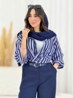 مانتو راه راه آرزو کد 8164
