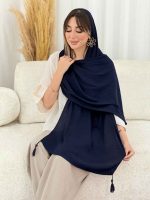 شال منگوله دار نیلسا کد 8175 - تصویر 8