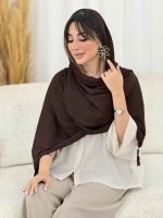 شال منگوله دار نیلسا کد 8175 - تصویر 9
