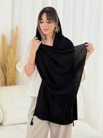 شال منگوله دار نیلسا کد 8175 - تصویر 5