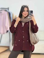مانتو طرح قلب دو جیب کد 8201 - تصویر 13