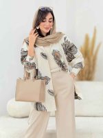 مانتو طرح دار محنا کد 8231 - تصویر 15