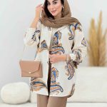 مانتو طرح دار محنا کد 8231