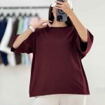تیشرت باکسی ساده کد 8257