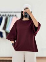 تیشرت باکسی ساده کد 8257 - تصویر 4