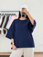 تیشرت باکسی ساده کد 8257 - تصویر 9