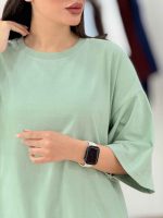 تیشرت باکسی ساده کد 8257 - تصویر 7