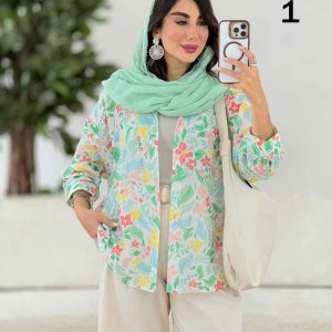 مانتو تک جیب طرح دار کد 8277