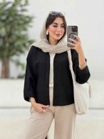 مانتو تک جیب آستین پیله کد 8248 - تصویر 18