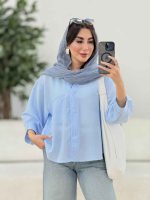 مانتو تک جیب آستین پیله کد 8248 - تصویر 9