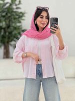 مانتو تک جیب آستین پیله کد 8248 - تصویر 26